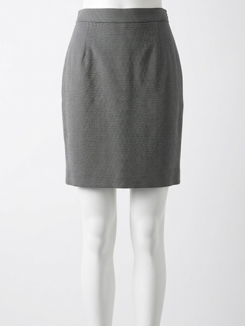 Le Chateau Grey Micro Dot Pencil Skirt Women’s 10 Business Casual Workwear